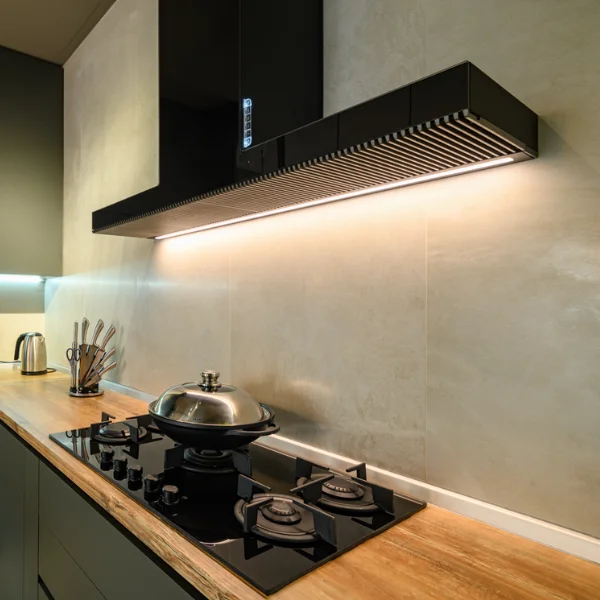 hotte avec éclairage