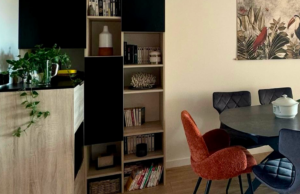 Bibliothèque sur mesure à Guilherand-Granges – Élégance et rangements optimisés
